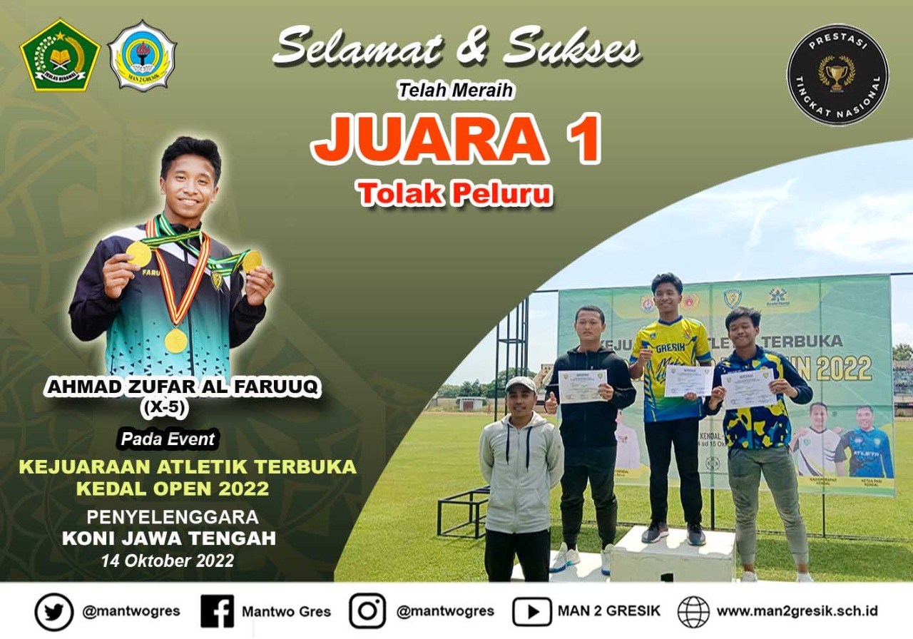 Faruq Raih Juara Tolak Peluru Pada Kejuaraan Atletik Terbuka Kendal