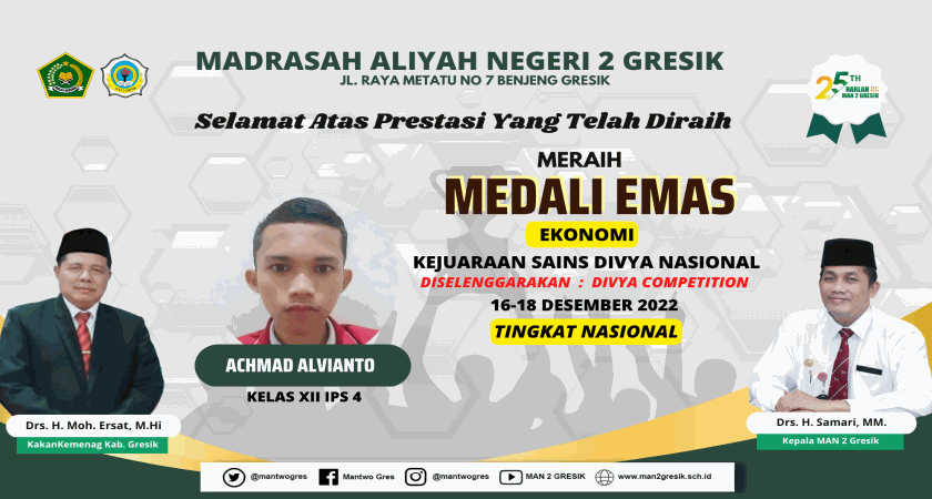 KEREN, ALVIANTO SUKSES RAIH MEDALI EMAS EKONOMI NASIONAL