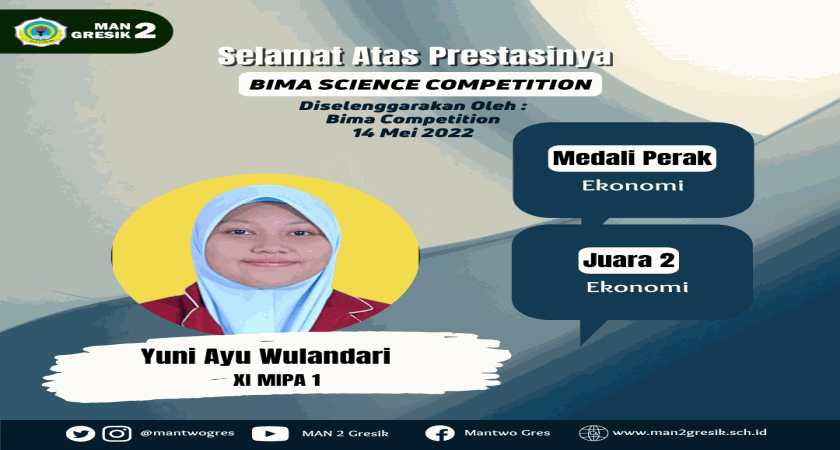 PELAJAR ASAL MAN 2 GRESIK RAIH PRESTASI PADA BIMA SCIENCE COMPETITION