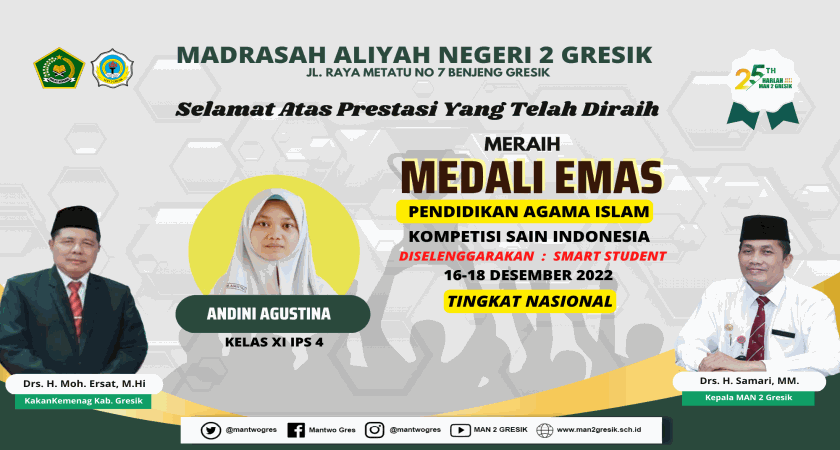 ANDINI AGUSTINA TOREHKAN TINTA EMAS PADA KOMPETISI SAIN INDONESIA