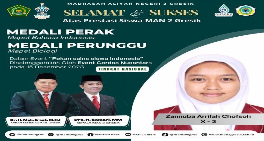 Zannuba Tunjukkan Prestasi Gemilang Pada Kompetisi Sains Nasional