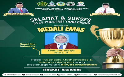 Yaumi Fitri Rahayu Raih Medali Emas dalam Indonesia Mathematics & Science Olympiad