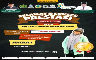 Lillah Maghfiratul Karimah Raih Juara 1 Storytelling Tingkat Nasional di Ajang SEC 22nd Anniversary 2025