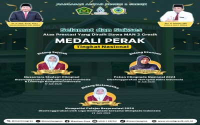 Prestasi Membanggakan Kembali Ditorehka Siswa MAN 2 Gresik di Ajang Olimpiade Nasional