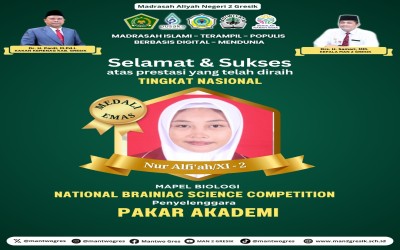 Nur Alfi'ah Raih Medali Emas dalam National Brainiac Science Competition 2024