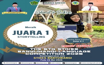 Siswa MAN 2 Gresik Raih Juara 1 Storytelling Tingkat Nasional di STIKES Banyuwangi