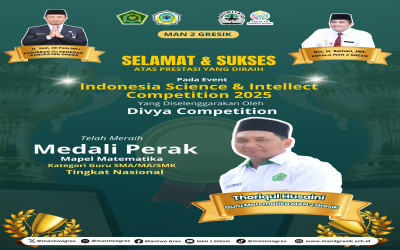 Guru MAN 2 Gresik Raih Medali Perak Tingkat Nasional dalam Indonesia Science & Intellect Competition 2025