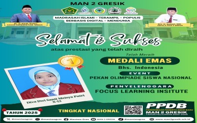 Diva Dwi Santi Meisya Putri Sabet Medali Emas dalam Pekan Olimpiade Siswa Nasional 2024