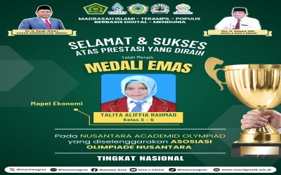 Talita Aliffia Rahmad Sabet Medali Emas dalam Nusantara Academic Olympiad