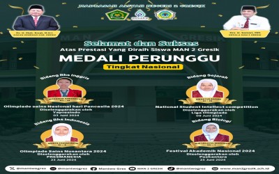 Siswa MAN 2 Gresik Raih Empat Medali Perunggu di Berbagai Olimpiade Nasional