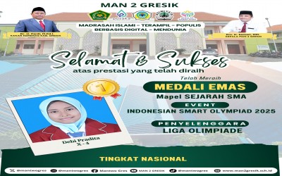 Debi Pradita Raih Medali Emas dalam Indonesian Smart Olympiad 2025