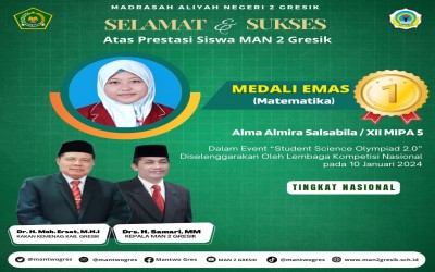 Prestasi Cemerlang: Alma Almira Salsabillah Raih Medali Emas dalam Student Science Olympiad 2.0