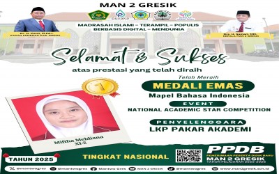 Miftha Meldiana Raih Medali Emas dalam National Academic Star Competition 2025