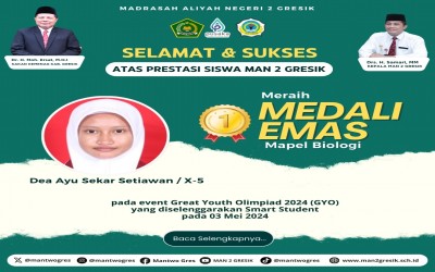 Prestasi Gemilang Siswa MAN 2 Gresik di Great Youth Olympiad 2024