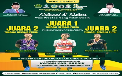 Atlet MAN 2 Gresik Raih Prestasi Cemerlang di Kajari Gresik Cup 2024