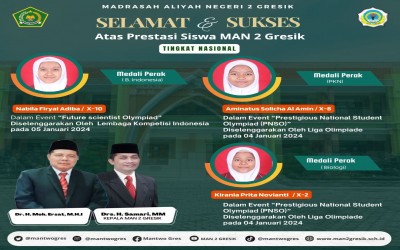 Prestasi Luar Biasa MAN 2 Gresik: Berjaya di Future Scientist Olympiad dan Prestigious National Student Olympiad