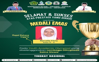 Marcella Fitria Raih Medali Emas dalam Youth Academic Olympiad 2025