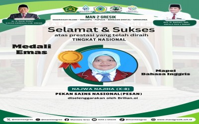 Najwa Najiha Sabet Medali Emas di Ajang Pekan Sains Nasional (PESAN) 2025