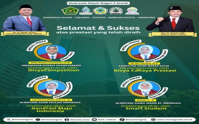 Prestasi Gemilang Siswa MAN 2 Gresik di Berbagai Kompetisi Sains dan Bahasa