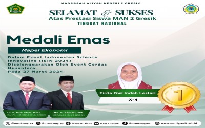 Firda Dwi Indah Lestari Meraih Medali Emas dalam Indonesian Science Innovative (ISIN)