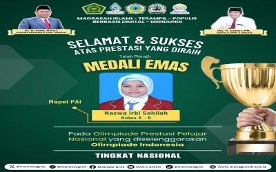 Nazwa Irbi Sahilah Raih Medali Emas dalam Olimpiade Prestasi Pelajar Nasional