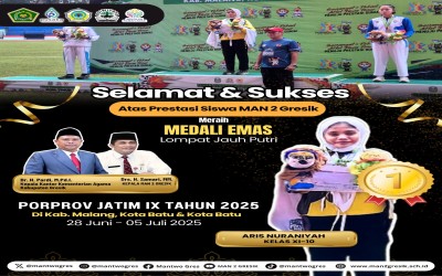 Aris Nurainiyah, Siswa MAN 2 Gresik Raih Medali Emas pada Ajang PORPROV Jatim IX 2025