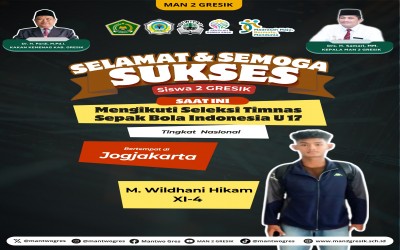 Siswa MAN 2 Gresik Ikuti Seleksi Timnas Sepak Bola Indonesia U-17 Tingkat Nasional