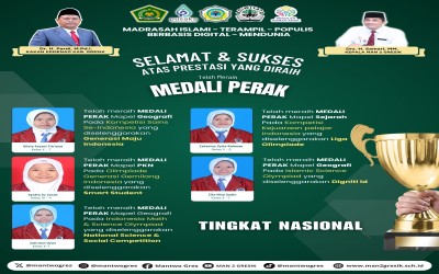 Lima Siswa MAN 2 Gresik Sukses Raih Medali Perak di Ajang Nasional