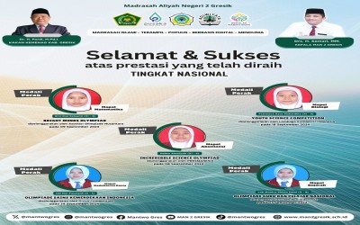 Siswa MAN 2 Gresik Raih Berbagai Prestasi Nasional, Bukti Kualitas Unggul di Berbagai Bidang