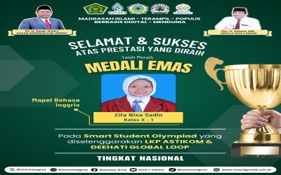 Zifa Nisa Sadin Sabet Medali Emas dalam Smart Student Olympiad