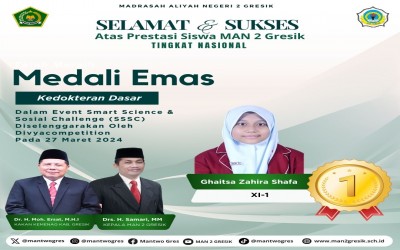 Ghaitsa Zahira Shafa Memenangkan Medali Emas dalam Smart Science & Sosial Challenge (SSSC)