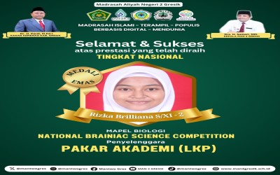 Prestasi Siswa MAN 2 Gresik Raih Medali Emas dalam National Brainiac Science Competition 2024