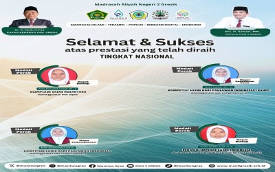 Empat Siswa MAN 2 Gresik Raih Medali Perak di Ajang Sains Nasional