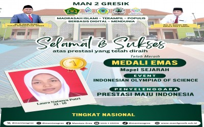 Laura Natasya Putri Raih Medali Emas dalam Indonesian Olympiad of Science (IOS) 2025