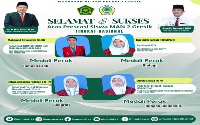 Prestasi Gemilang Siswa MAN 2 Gresik di Berbagai Ajang Nasional