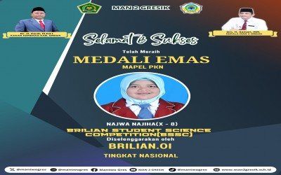 Najwa Najiha Raih Medali Emas di BSSC 2025 Bidang PKN