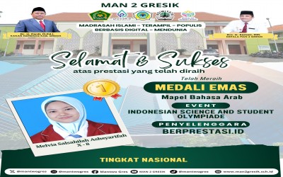 Melvia Salsabilah Ashsyarifah Raih Medali Emas dalam Indonesian Science And Student Olympiad (ISSA) 2025