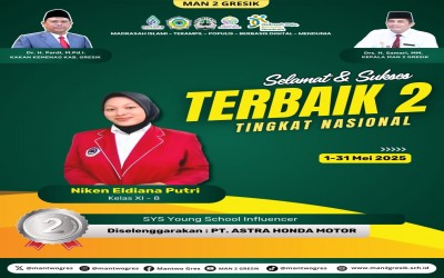 Niken Eldiana Putri Sabet Predikat Terbaik 2 dalam SYS Young School Influencer 2025